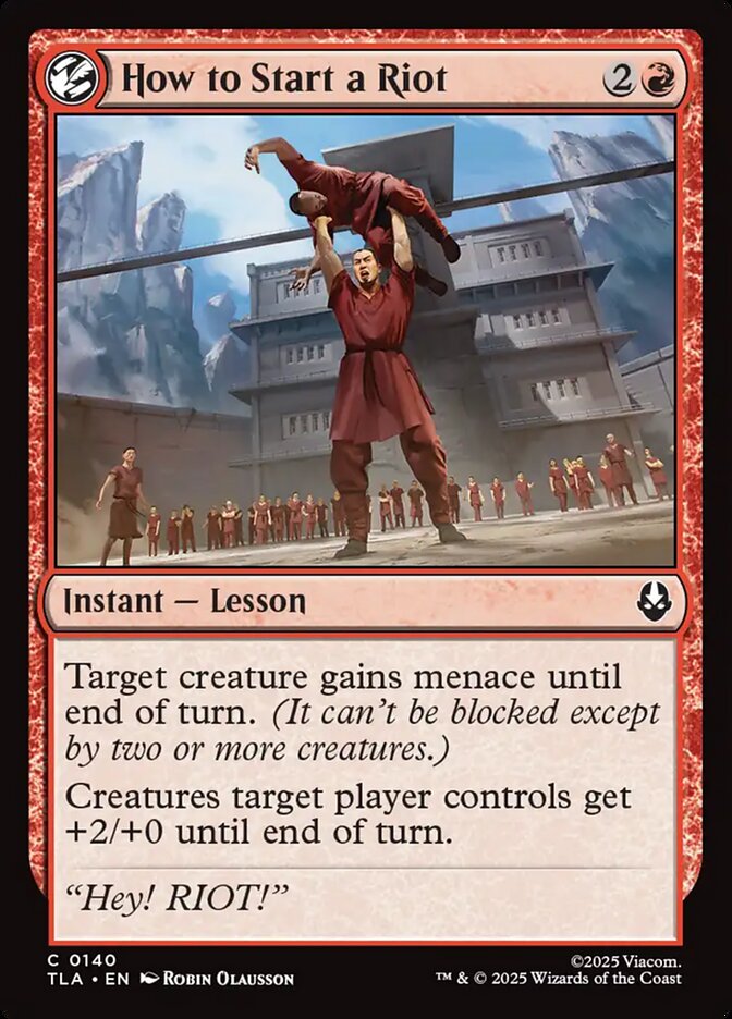 How to Start a Riot - (Foil): Avatar: The Last Airbender