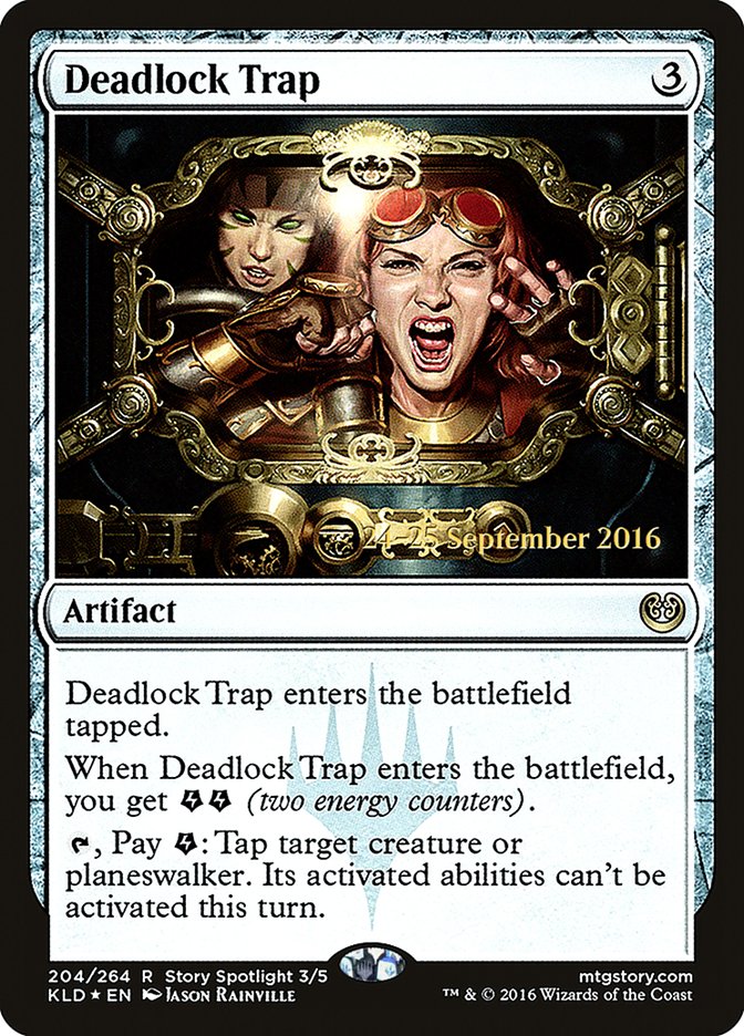 Deadlock Trap (Prerelease) (Kaladesh) - (Foil): Kaladesh Promos
