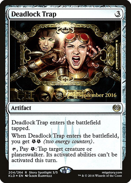 Deadlock Trap (Prerelease) (Kaladesh) - (Foil): Kaladesh Promos