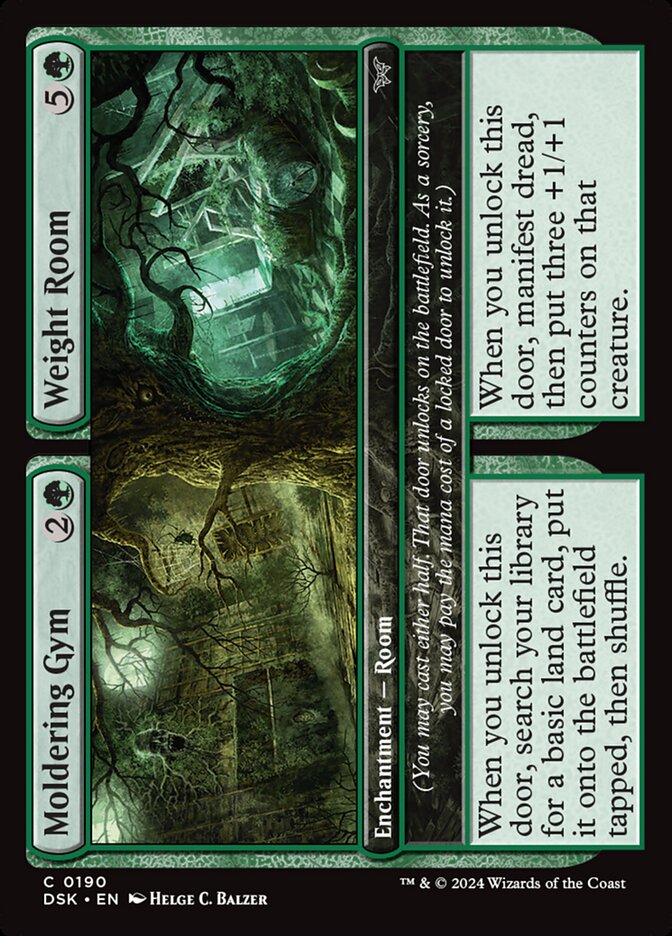 Moldering Gym // Weight Room - (Foil): Duskmourn: House of Horror