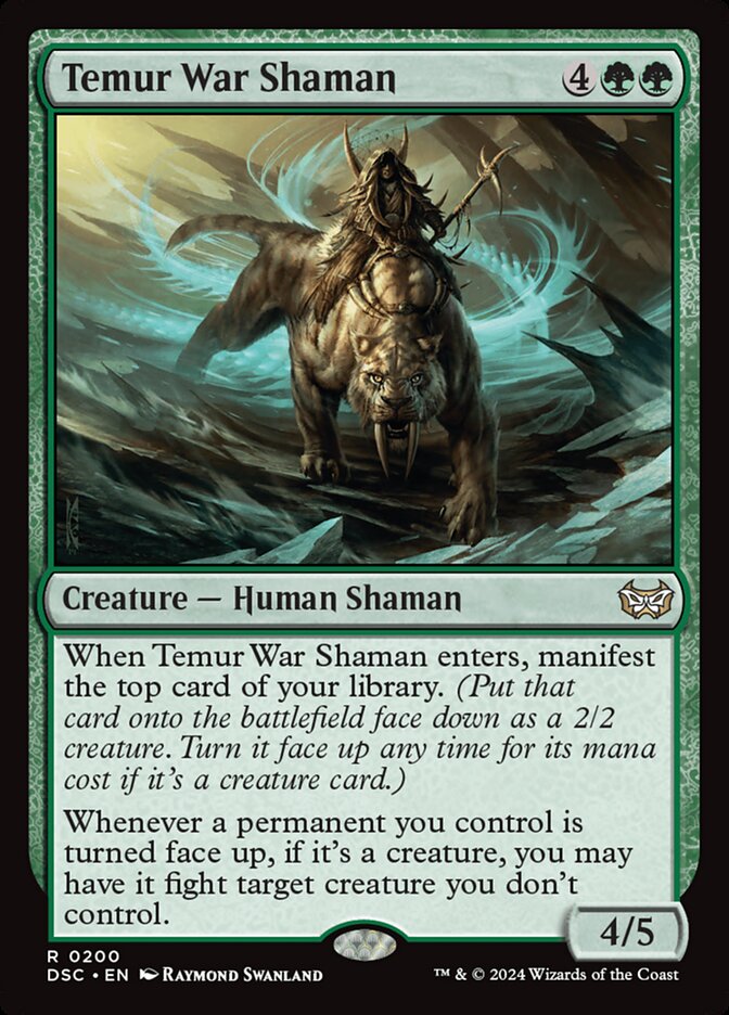 Temur War Shaman: Duskmourn: House of Horror Commander