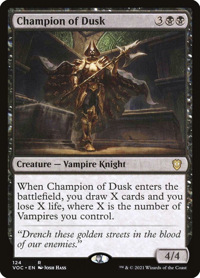 Champion of Dusk: Crimson Vow Commander