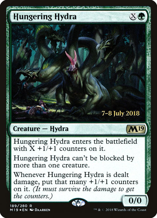 Hungering Hydra (Prerelease) (Core Set 2019) - (Foil): Core Set 2019 Promos
