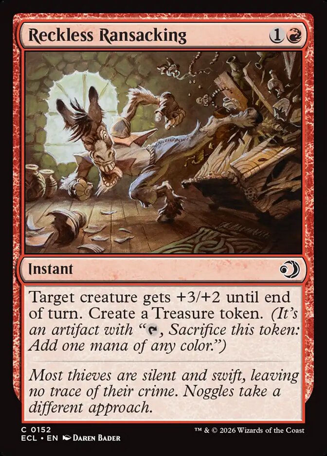 Reckless Ransacking - (Foil): Lorwyn Eclipsed