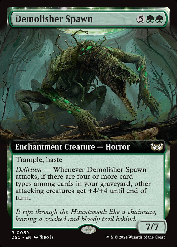 Demolisher Spawn (Extended Art): Duskmourn: House of Horror Commander