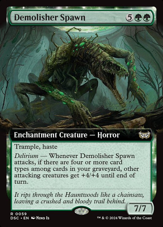 Demolisher Spawn (Extended Art): Duskmourn: House of Horror Commander