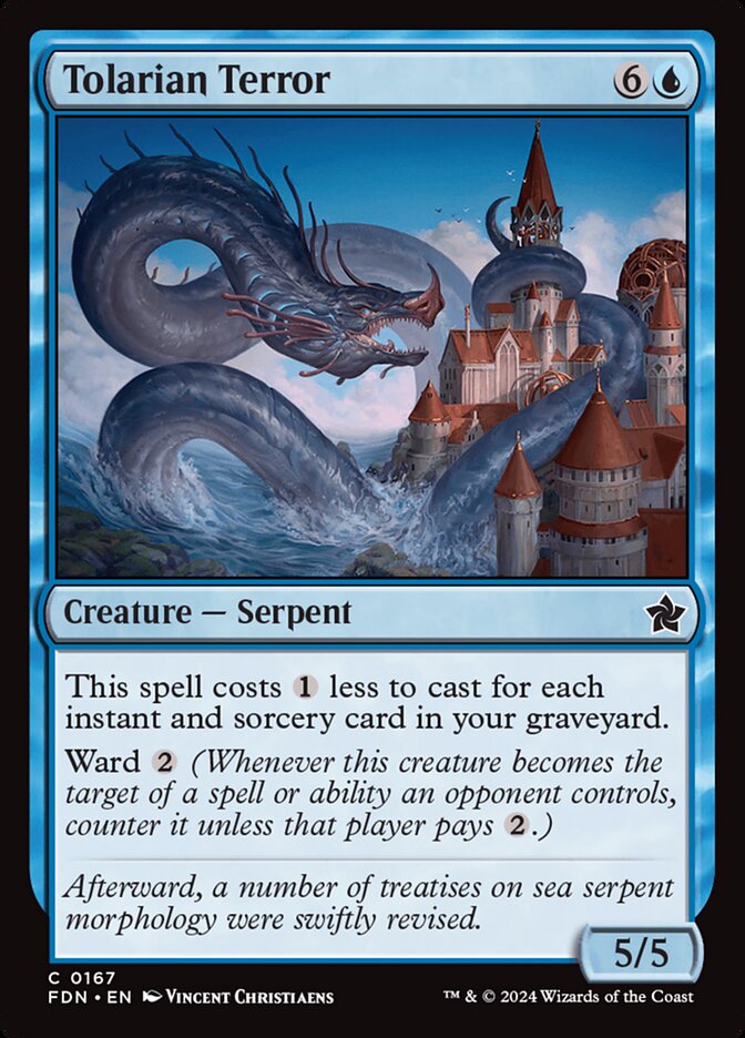 Tolarian Terror - (Foil): Foundations