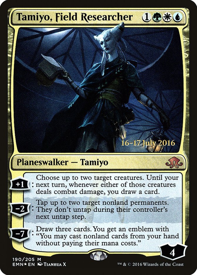 Tamiyo, Field Researcher (Prerelease) (Eldritch Moon) - (Foil): Eldritch Moon Promos