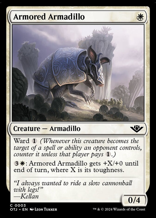 Armored Armadillo - (Foil): Outlaws of Thunder Junction