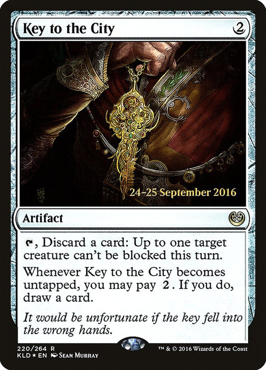 Key to the City (Prerelease) (Kaladesh) - (Foil): Kaladesh Promos