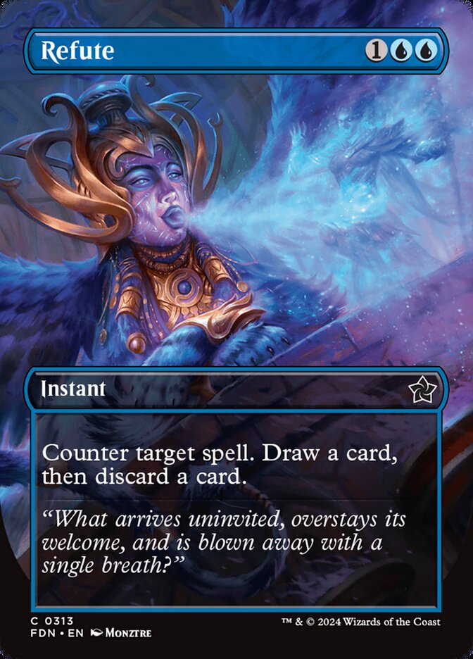 Refute (Borderless) - (Foil): Foundations