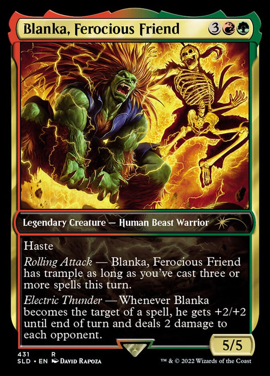 Blanka, Ferocious Friend (Street Fighter) (Secret Lair) (Full Art) - (Foil): Secret Lair Drop