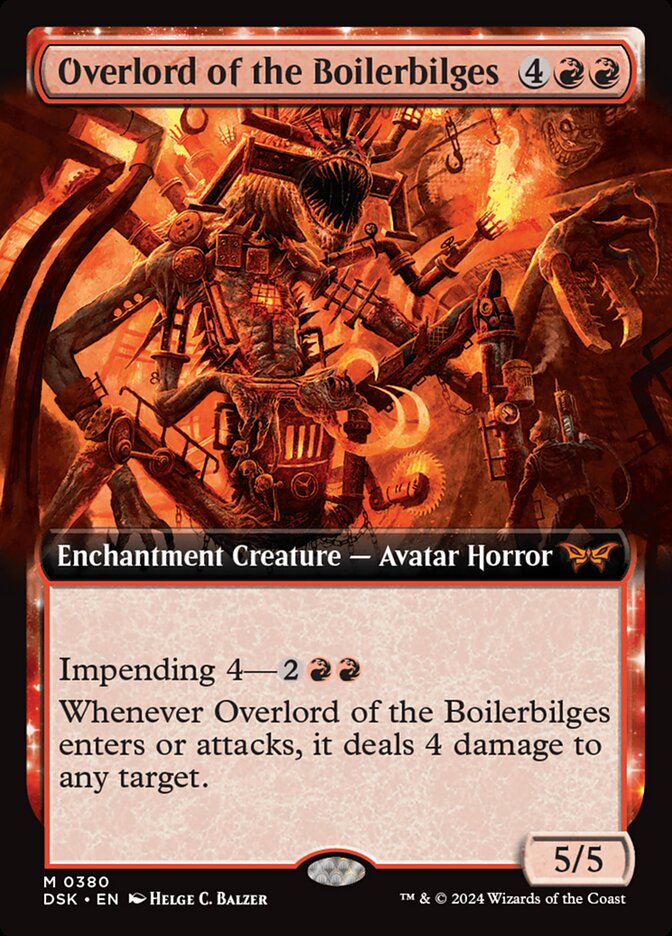 Overlord of the Boilerbilges (Extended Art) - (Foil): Duskmourn: House of Horror