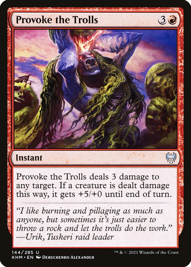Provoke the Trolls - (Foil): Kaldheim