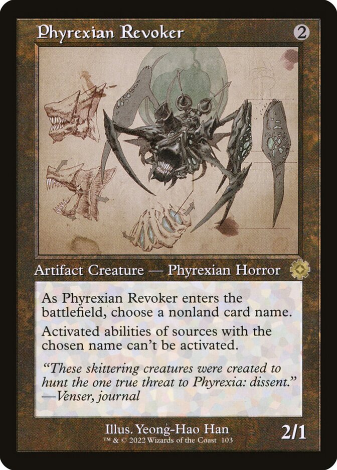 Phyrexian Revoker (#103) (Retro Frame): The Brothers' War Retro Artifacts