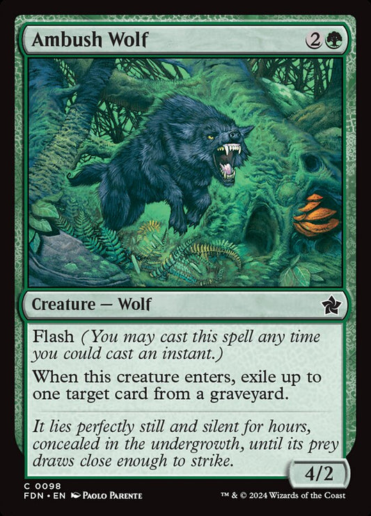 Ambush Wolf - (Foil): Foundations