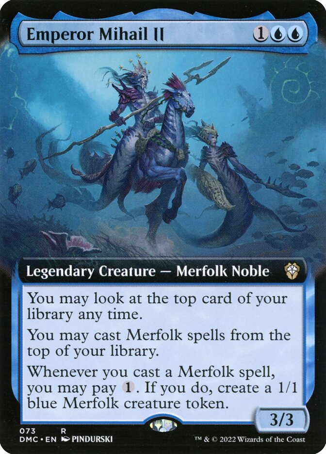 Emperor Mihail II (Extended Art) - (Foil): Dominaria United Commander