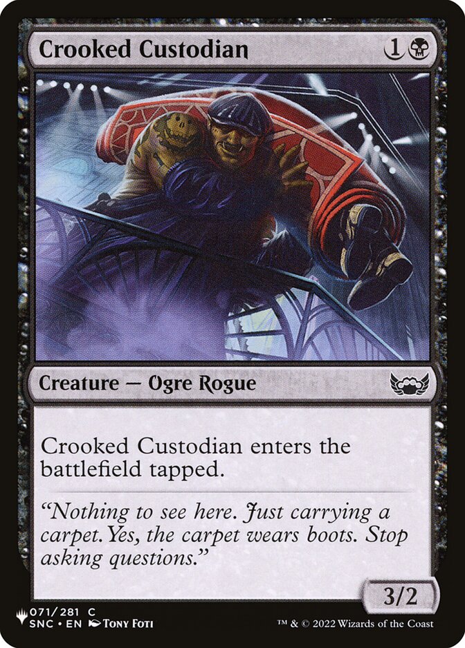 Crooked Custodian: The List