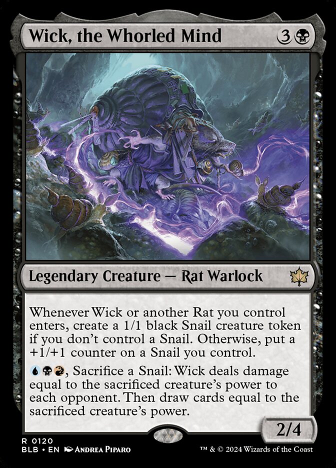Wick, the Whorled Mind - (Foil): Bloomburrow