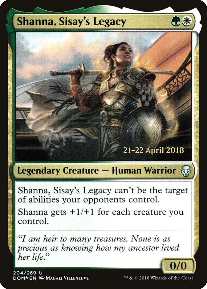 Shanna, Sisay's Legacy (Prerelease) (Dominaria) - (Foil): Dominaria Promos