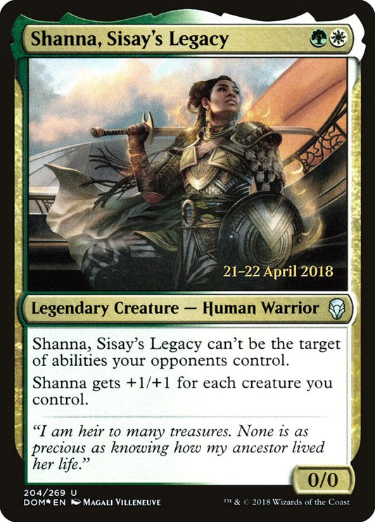 Shanna, Sisay's Legacy (Prerelease) (Dominaria) - (Foil): Dominaria Promos