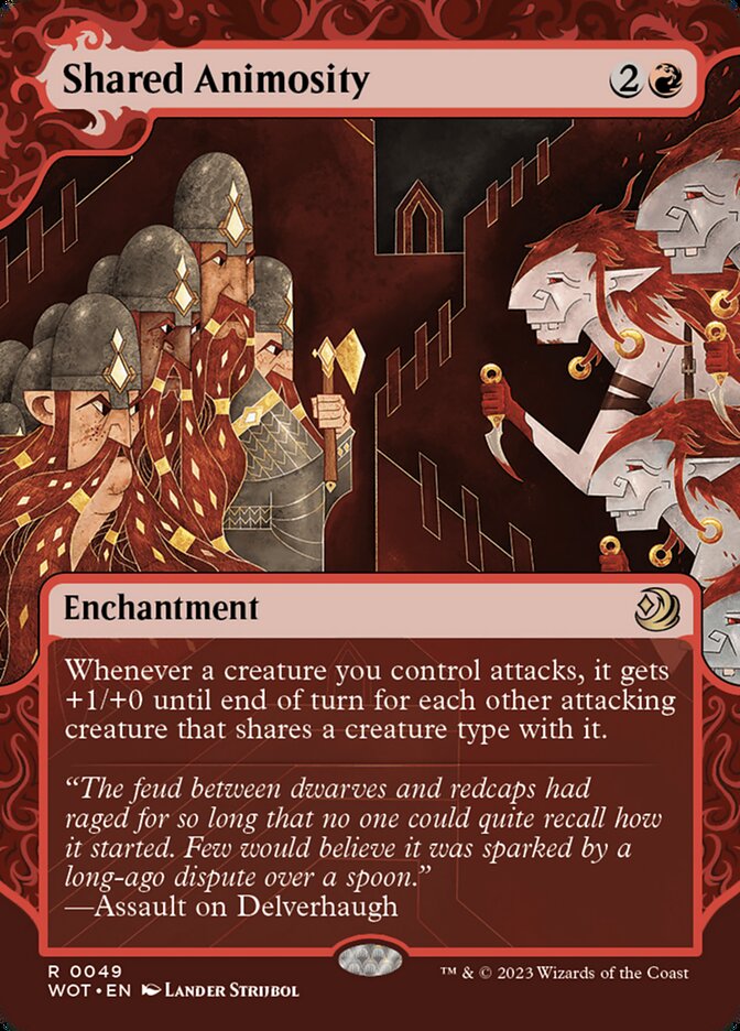 Shared Animosity (#049) - (Foil): Wilds of Eldraine: Enchanting Tales