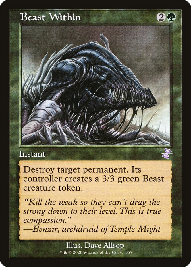 Beast Within (Retro Frame) - (Foil): Time Spiral Remastered