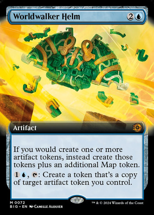 Worldwalker Helm (#072) (Extended Art) - (Foil): The Big Score