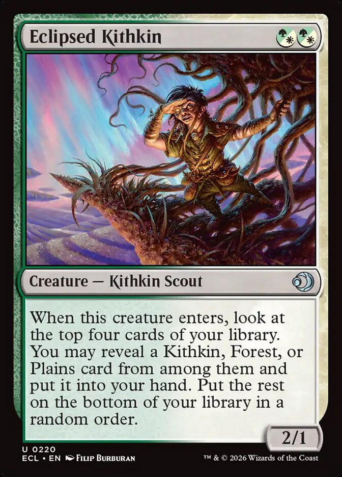 Eclipsed Kithkin - (Foil): Lorwyn Eclipsed