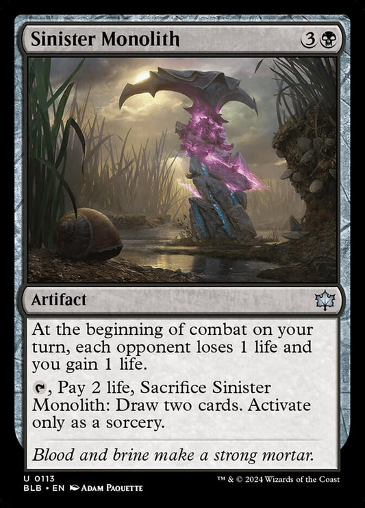 Sinister Monolith - (Foil): Bloomburrow