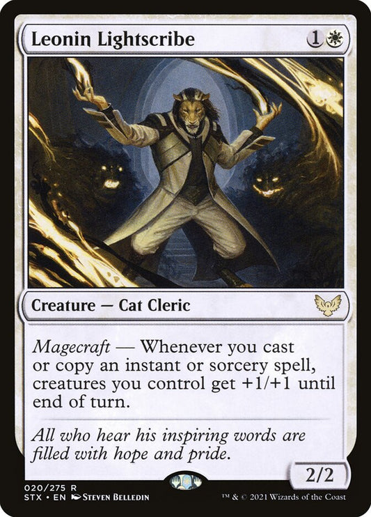 Leonin Lightscribe - (Foil): Strixhaven: School of Mages