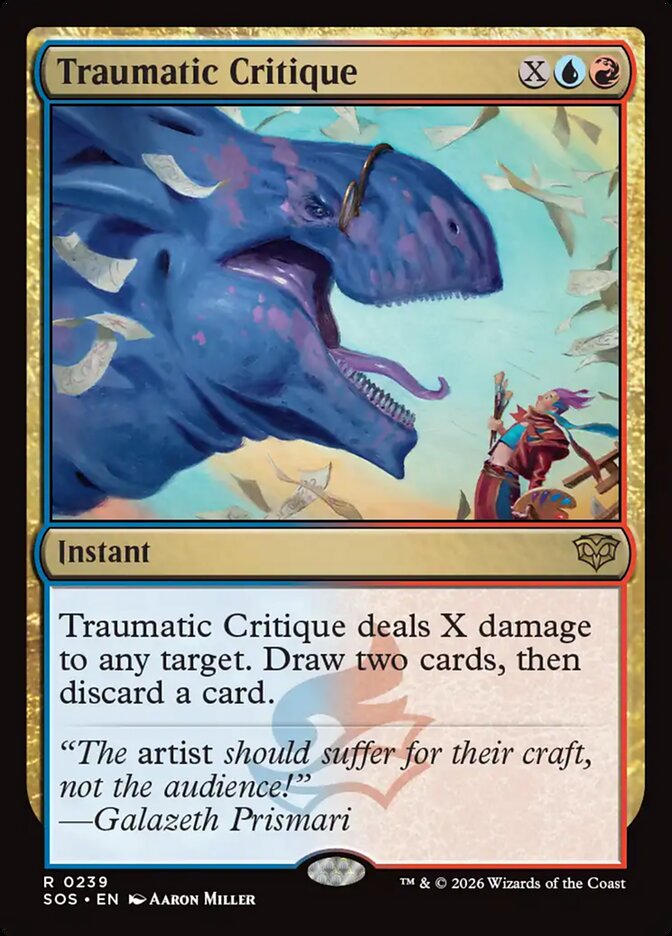 Traumatic Critique - (Foil): Secrets of Strixhaven
