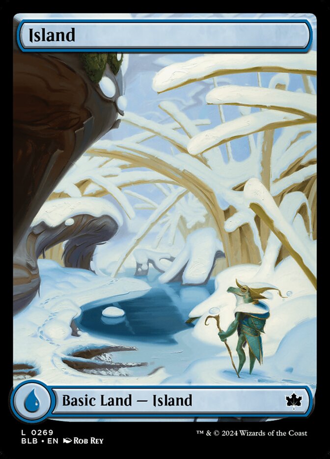 Island (#269) (Full Art) - (Foil): Bloomburrow