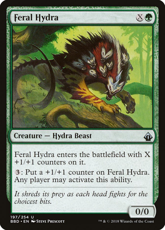 Feral Hydra - (Foil): Battlebond
