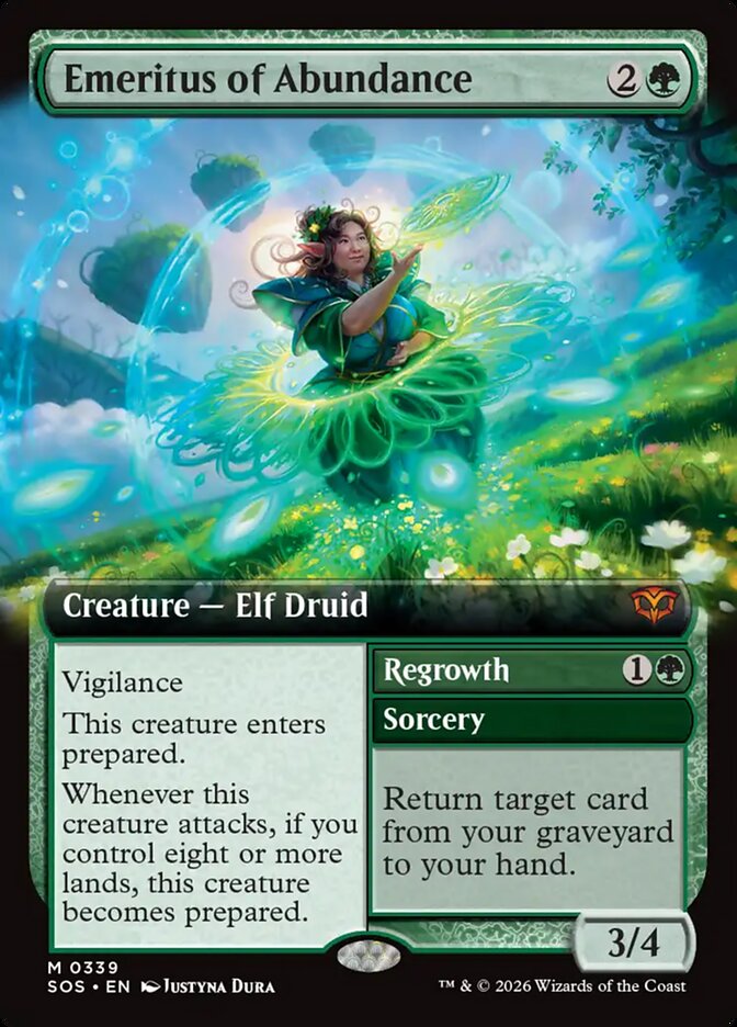 Emeritus of Abundance // Regrowth: Secrets of Strixhaven
