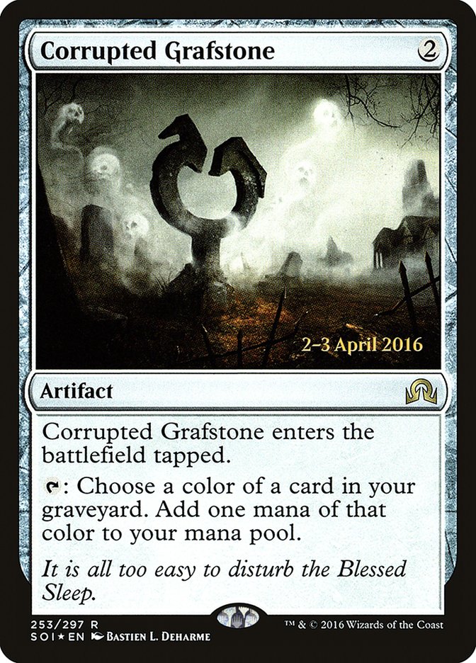 Corrupted Grafstone (Prerelease) (Shadows over Innistrad) - (Foil): Shadows over Innistrad Promos