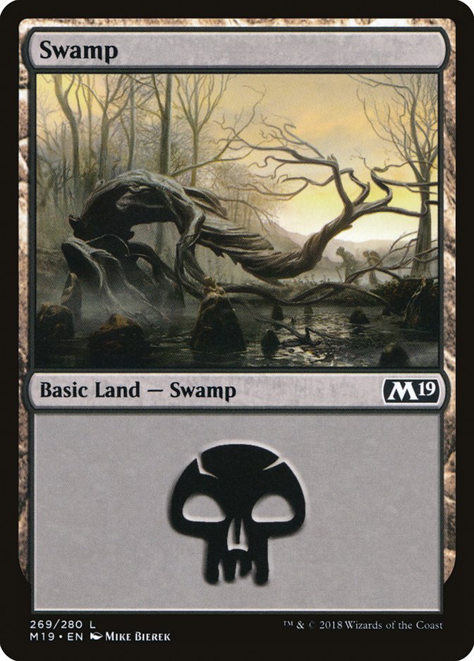Swamp (#269) - (Foil): Core Set 2019