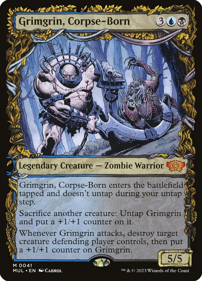 Grimgrin, Corpse-Born (Showcase) - (Foil): Multiverse Legends