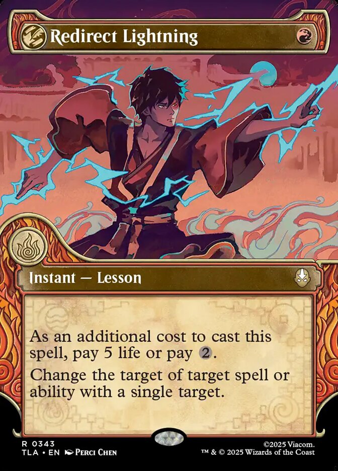 Redirect Lightning (Showcase) - (Foil): Avatar: The Last Airbender