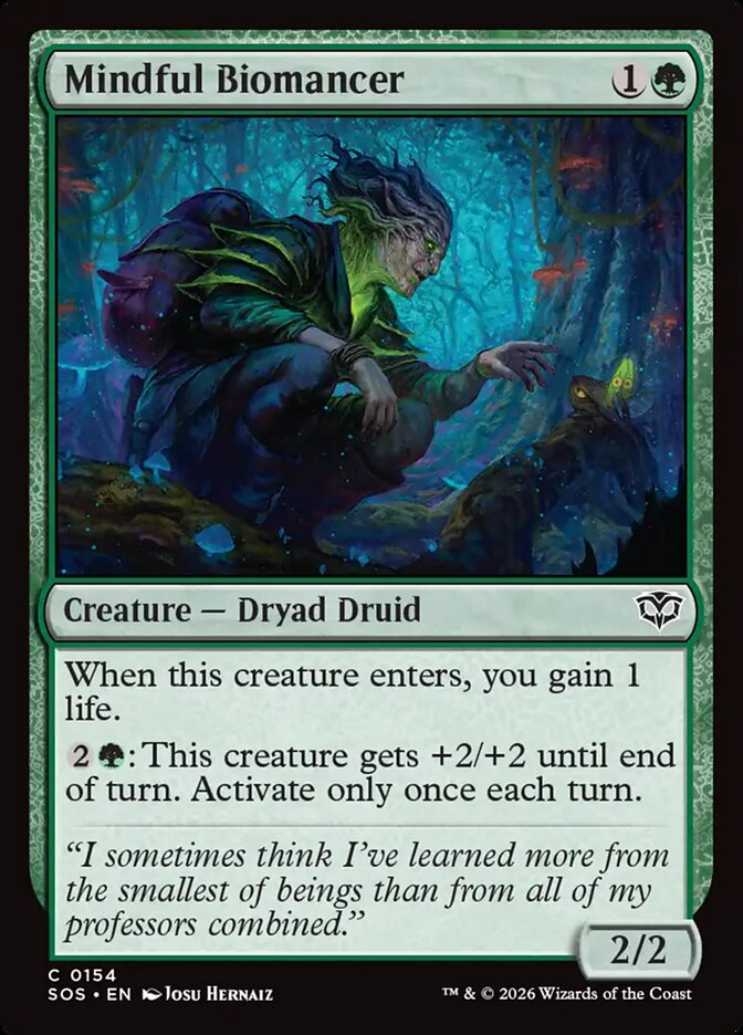 Mindful Biomancer - (Foil): Secrets of Strixhaven