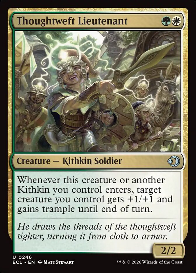 Thoughtweft Lieutenant - (Foil): Lorwyn Eclipsed