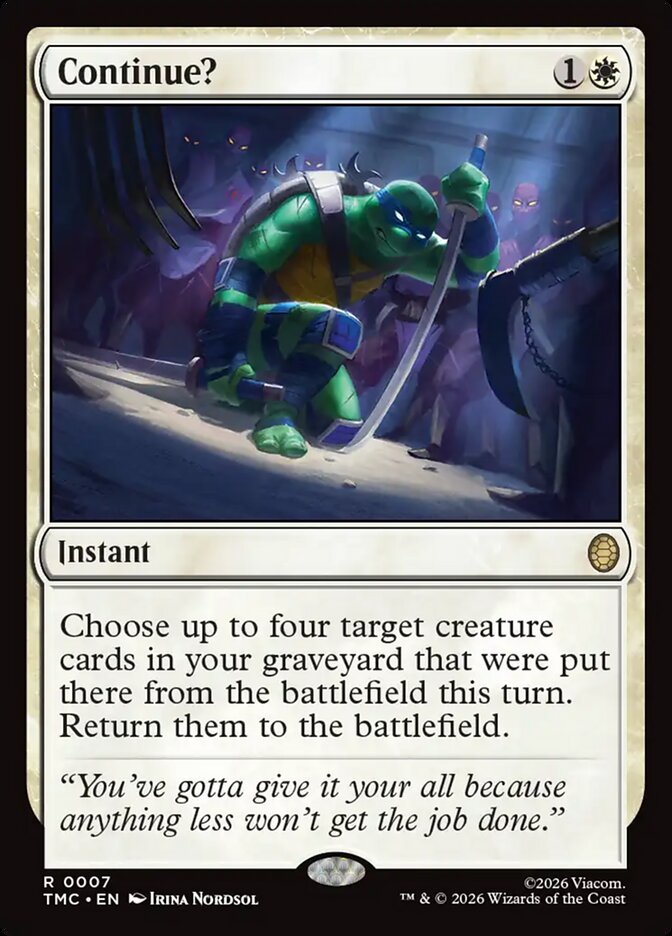 Continue? - (Foil): Teenage Mutant Ninja Turtles Eternal