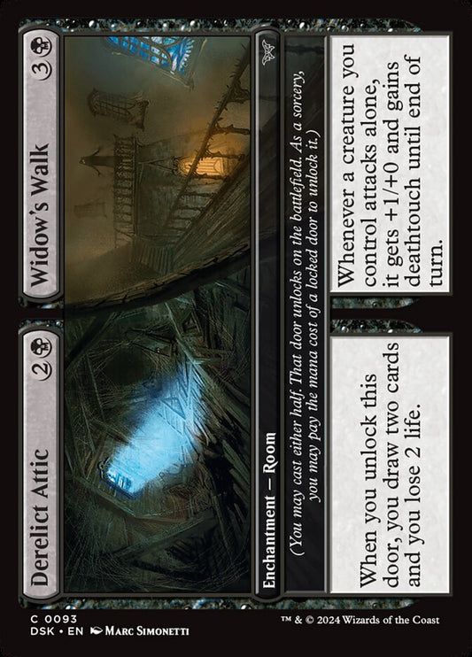 Derelict Attic // Widow's Walk - (Foil): Duskmourn: House of Horror