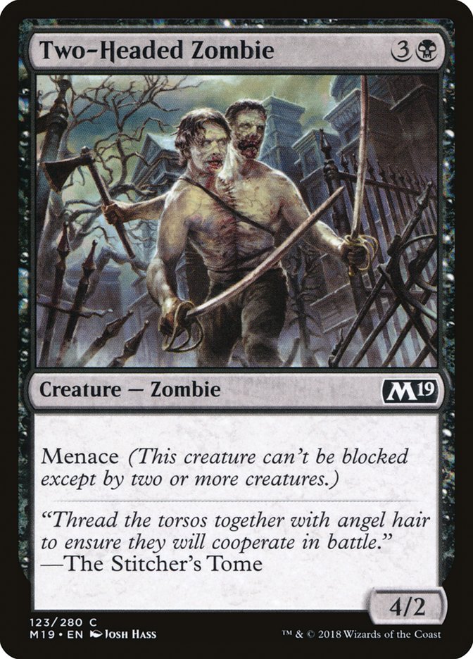 Two-Headed Zombie: Core Set 2019