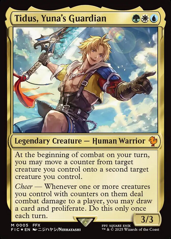 Tidus, Yuna's Guardian - (Foil): Final Fantasy Commander