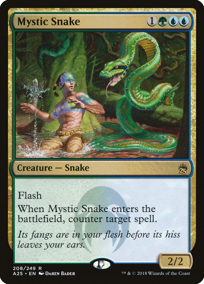 Mystic Snake - (Foil): Masters 25