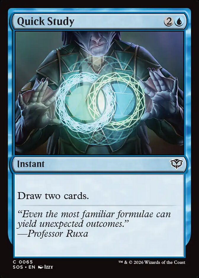 Quick Study - (Foil): Secrets of Strixhaven