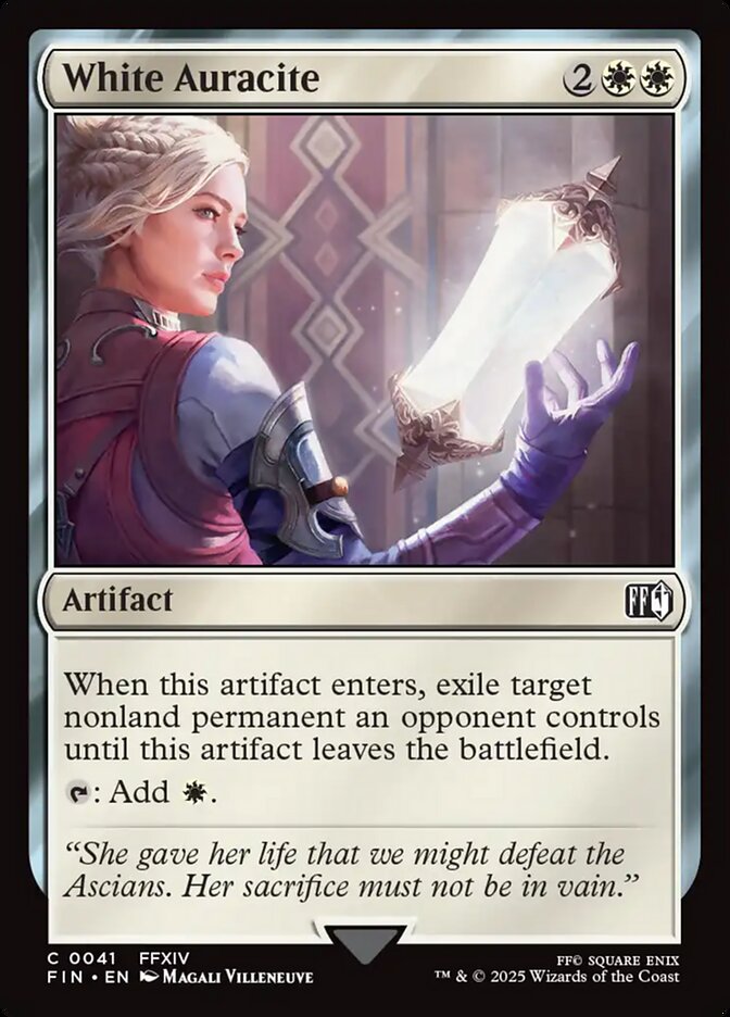 White Auracite - (Foil): Final Fantasy