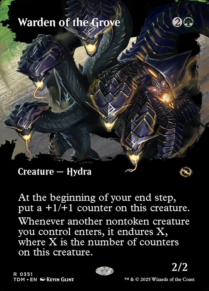 Warden of the Grove (Borderless): Tarkir: Dragonstorm