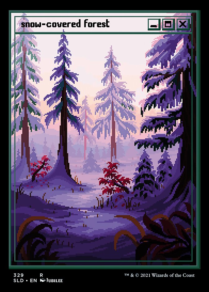 Snow-Covered Forest (Secret Lair) (#329) (Full Art): Secret Lair Drop